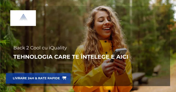 Back 2 Cool cu iQuality: smartwatch cu monitorizare sanatate, casti bluetooth, livrare 24h, plata in rate, garantie 3 ani