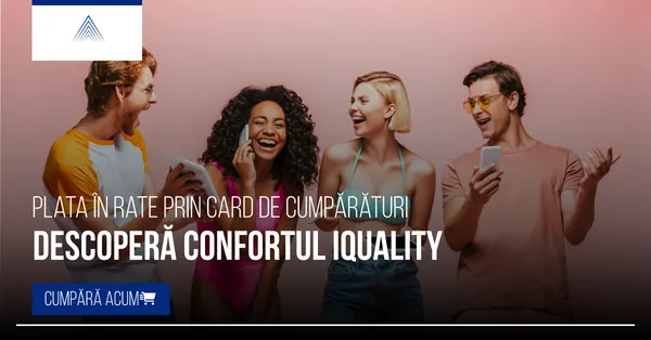 Vara 2026 cu iQuality: smartwatch rezistent la apa, casti bluetooth pentru plaja, plata in rate prin card de cumparaturi, livrare 24h, garantie 3 ani